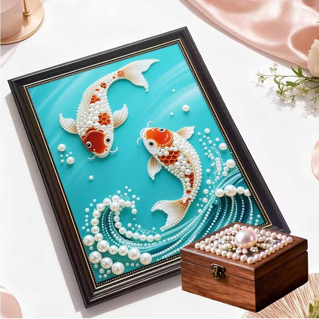 DIY Perch Pearl Art Painting for Home Wall Decor Pearl Gem Paintings Picture Arts Craft  for Adults/Beginners Gift Idea Home Decor Without Frame