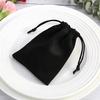 10pcs 7x9cm Black Velvet Drawstring Pouches - Jewelry Gift Bags for Wedding Party Favors, Small Item Storage & Packaging
