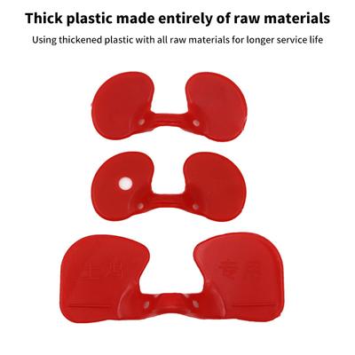 50Pcs Red Plastic Chicken Glasses Pheasant Anti-Pecking Goggles Glasses With Bolt Protect Poultry Supplies Hens Farm Accessories