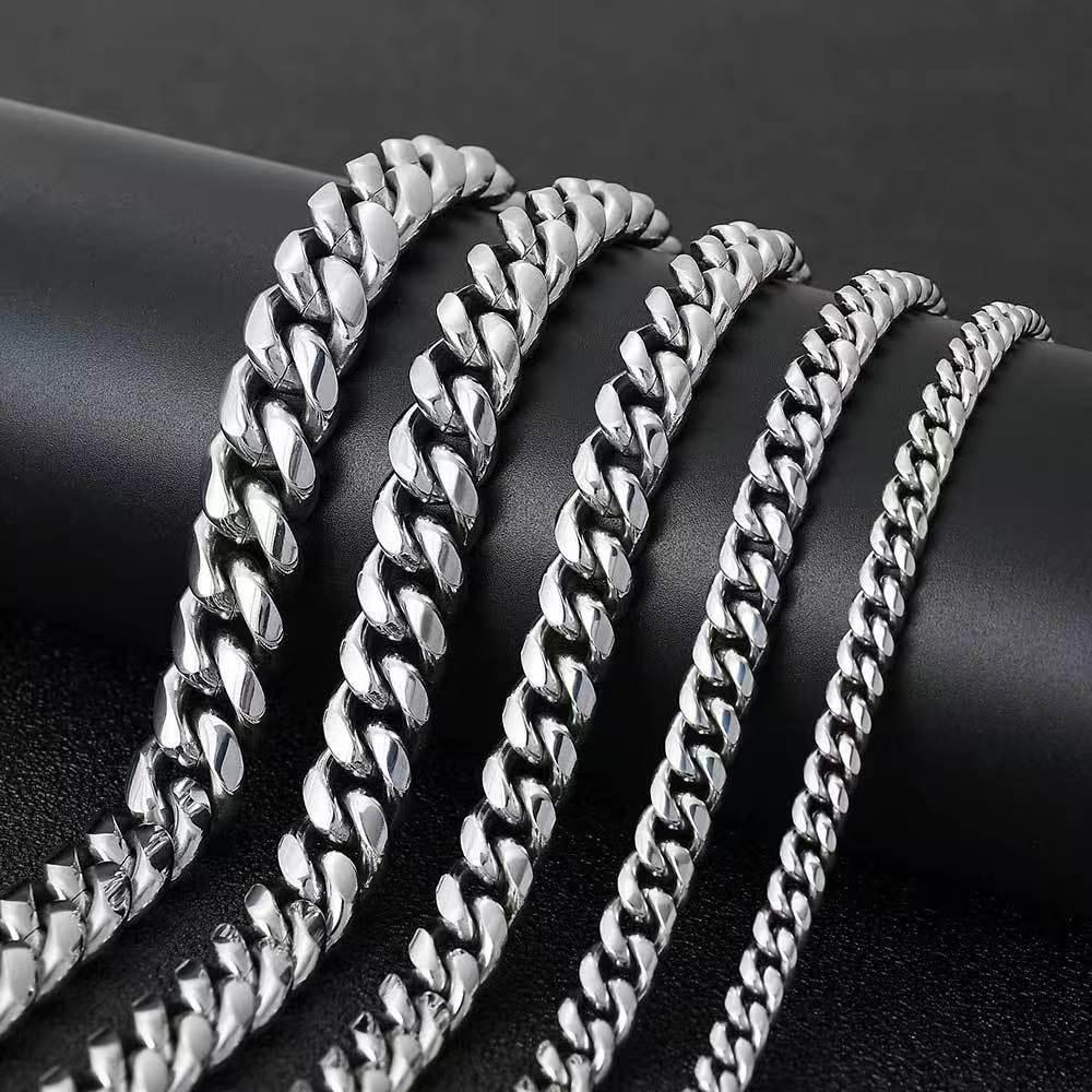 Trendy European & American Hip Hop Stainless Steel Men's Necklace - Unique Jewelry Chain with High-End Appeal