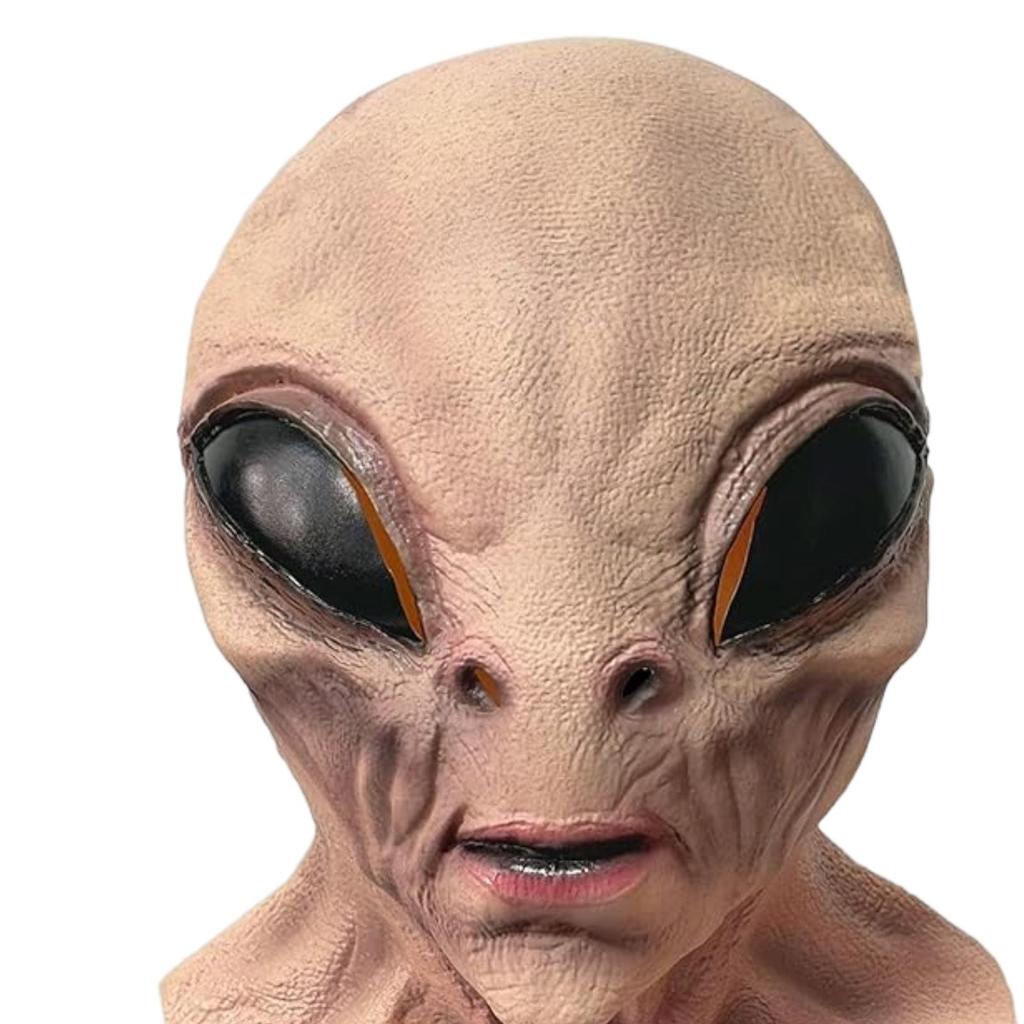 Alien Authentic Full Headgear Latex Scary Makeup Prop Costume Accessory suitable for Horror Show