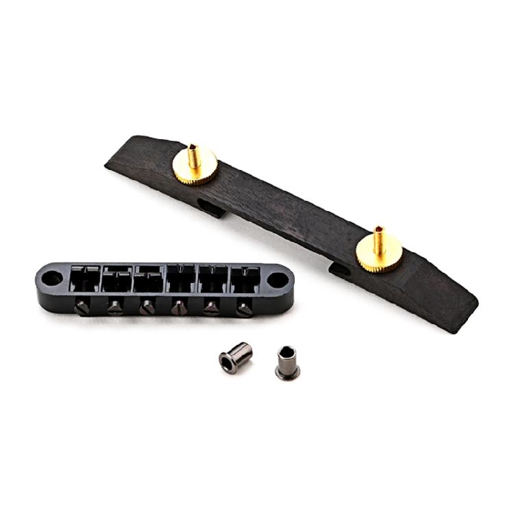 Guitar Roller Saddle Bridge Replacement Part with Rosewood Base