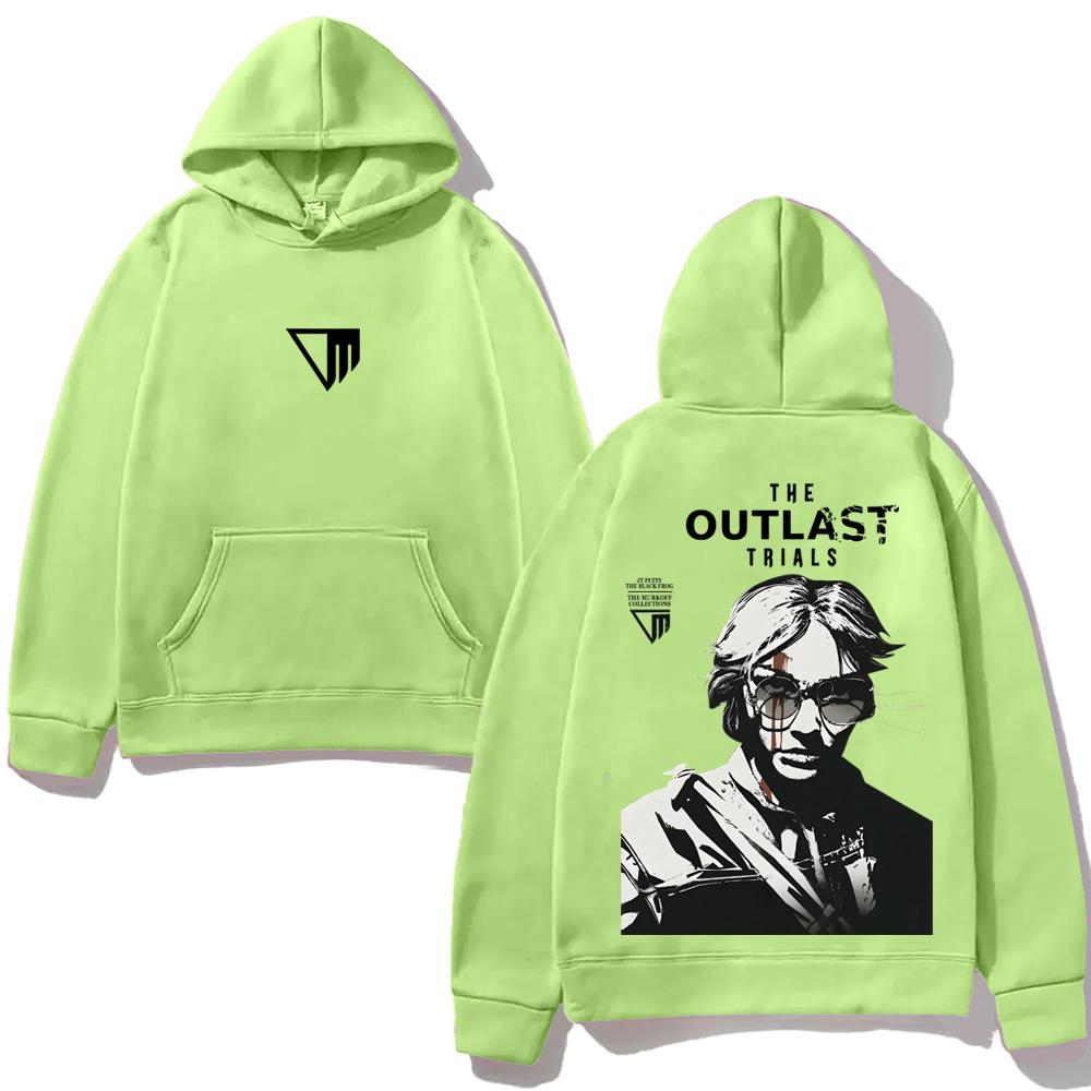 The Outlast Trials GAME Kapuzenpullover Neuer Stil Horror-Spiel Grafikdruck KAPUZENPULLOVER für Herbst/Winter Sweatshirt mit Kapuze