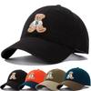 New Style Unisex Cotton Baseball Cap With Lovely Bear Embroidery Outdoor Sports Dad Hat Adjustable For Men And Women