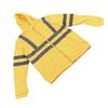 Herren Warnschutz-Sweatshirt Hohe Sichtbarkeit Reflektierende Streifen Reißverschluss Fleece Winddicht Hi Vis Sicherheitsjacke Gelb XL