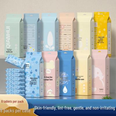 Portable Unisex Mini Wet Wipes: Skin-Friendly and Individually Packaged for Hands and Mouth