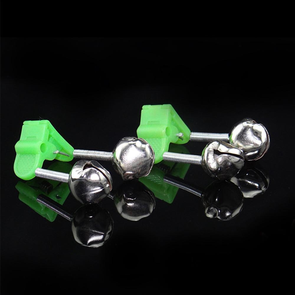 20/50PCS 46*32mm Fishing Rod Alarm Bells Double Spring Clip Bite Alarm Bells Outdoor Fishing