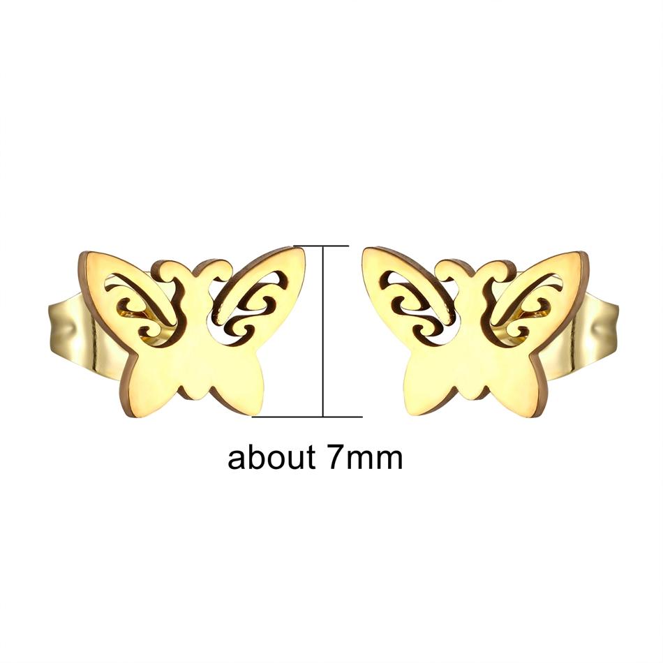 12 Pairs Insect Butterfly Earrings Casual Fashion Zircon For Women Girls Stainless Steel Stud Earrings Set Cheap Resale Gifts