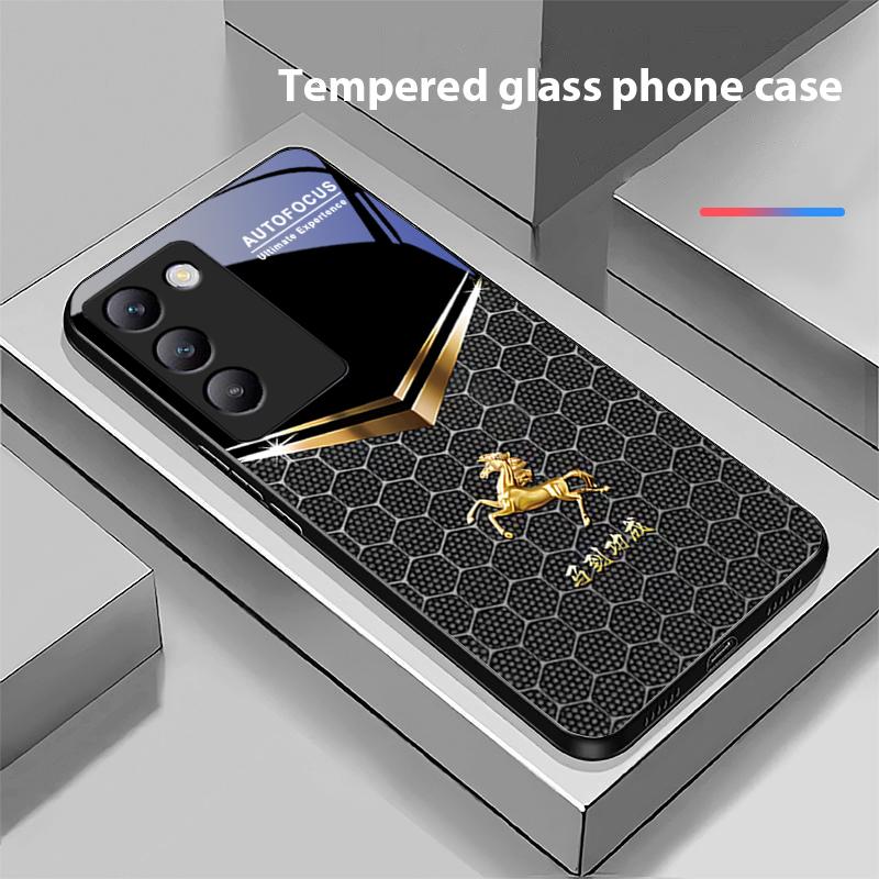 Stup de Albine Cal Pentru Y72 33S 11 03 36 96 Lite 35 16 Iqoo 12 V40 SE 5G 29 40 21 30 X80 Pro Vivo Carcasă de Telefon din Sticlă Călită Neagră