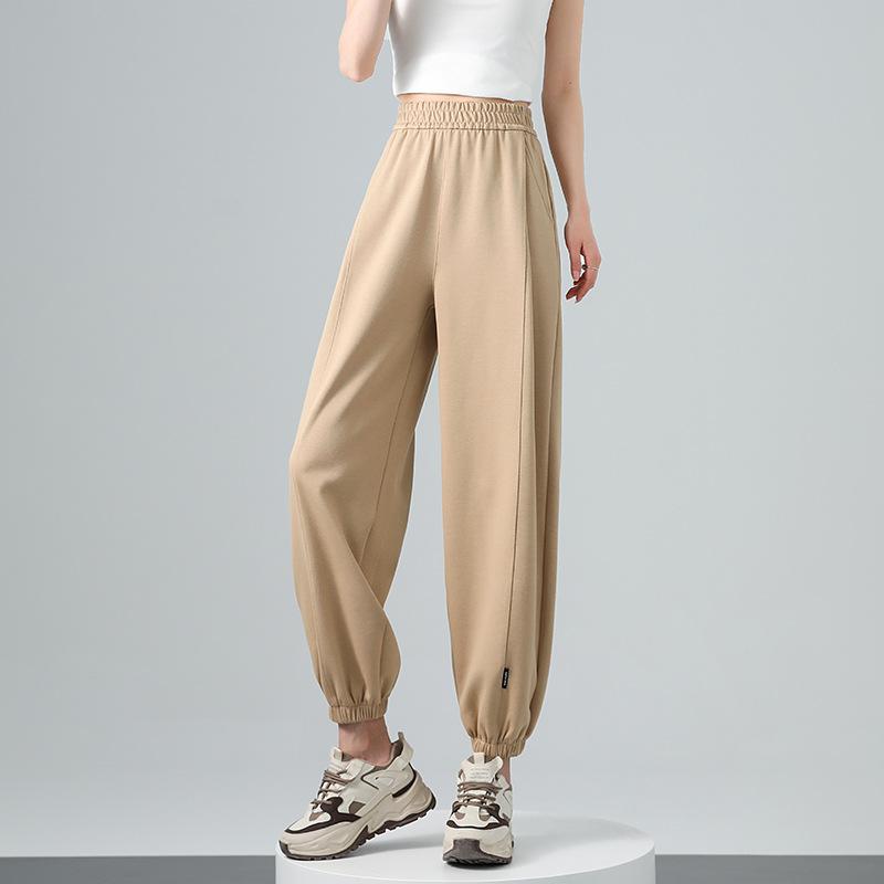 Sweater Pants Women's Spring and Autumn New High Waist Straight Gray American Sweater Straight Sweatpants