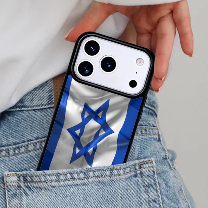 Custodia per telefono con bandiera di Israele per iPhone 16e 15 14 13 12 17 Pro Max Plus Air 17pro Cover Coque