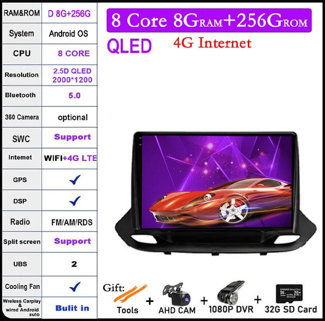 Android 14 For Chevrolet Menlo 2020 - 2022 Car Radio Carplay DSP Auto 4G+WIFI QLED Multimedia Video Player GPS Navigation