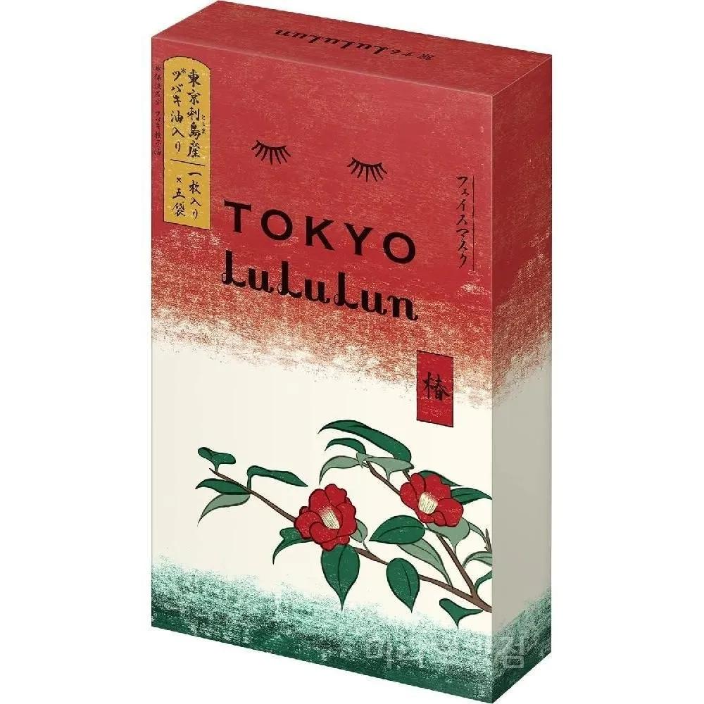 Tokyo Lulurun Face Mask Pack Wonderful Camellia Mask 5 Packs of 1 Sheet