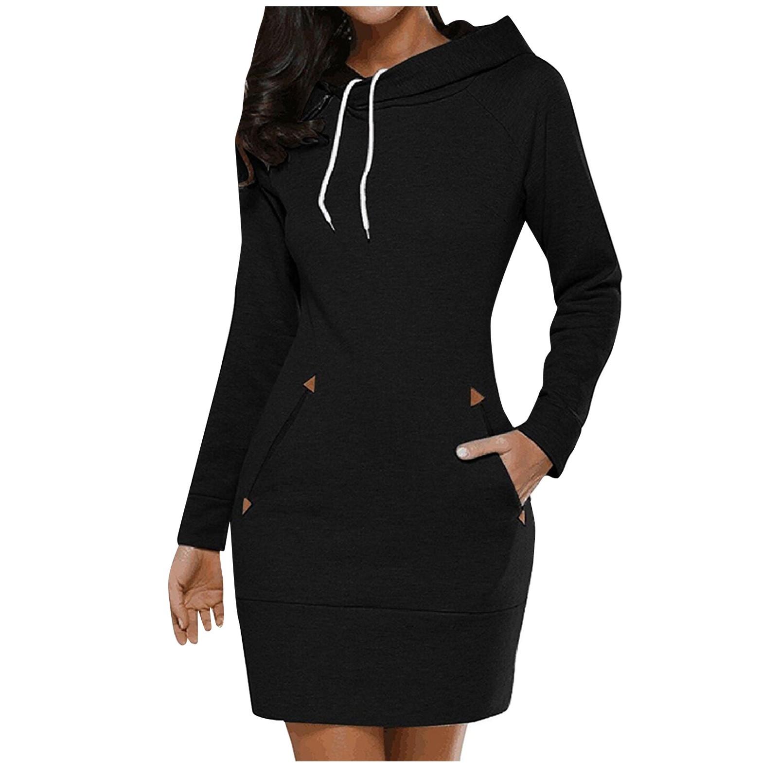 

Женский трикотажный свободный свитер с длинными рукавами, трикотажное платье M чёрный