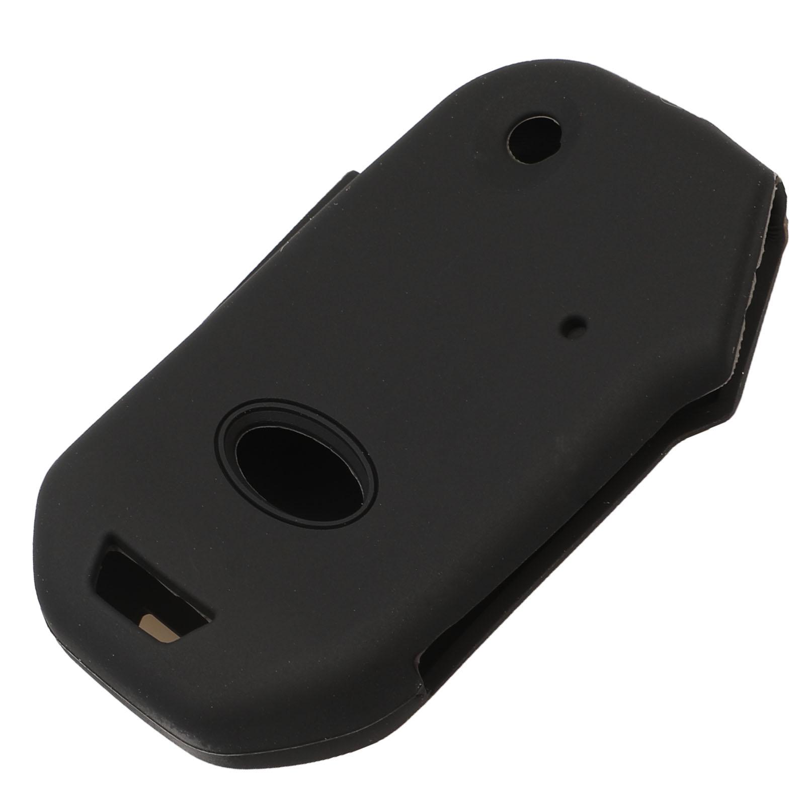 

jingyuqin для Kia Sportage Ceed Sorento Cerato Forte силиконовый чехол для дистанционного ключа чехол для брелока 2018 2019 2020 держатель для кожи складной чёрный