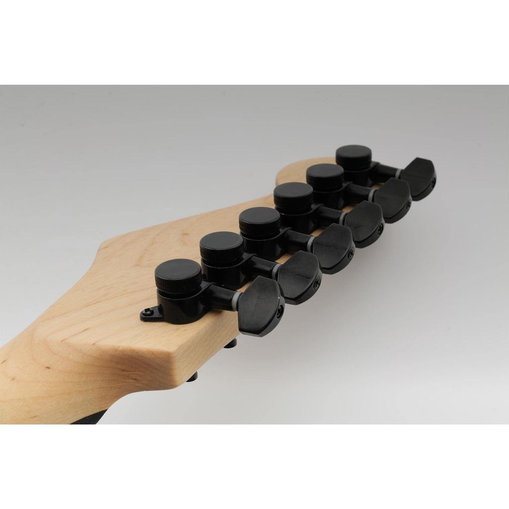 Musiclily Pro 6-Piece Locking Tuners for Fender Strat/Telecaster Electric Guitars, Black