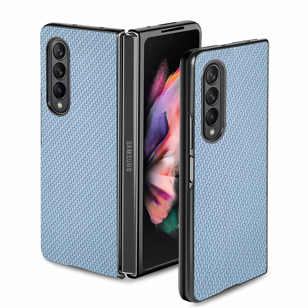 Applicable to Samsung Galaxy Z Fold1 mobile phone case folding screen W11 all-inclusive carbon fiber pattern Z fold1 protective case