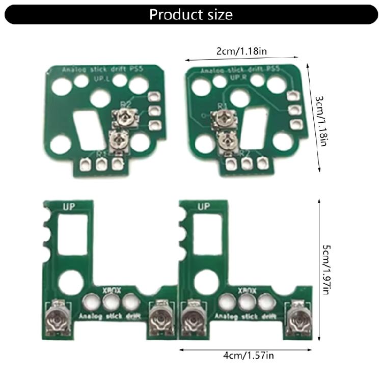 Scheda di Regolazione Riparazione Drift Stick Analogico Precisa Adatta per Controller Kit di Reset Gamepad, Modulo di Calibrazione
