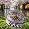 Custom Name Personalized Manchester City FC Print Umbrella, Auto Open Close, 8‑Rib Sturdy Frame, Commute Camping Hiking Use, Birthday Gift