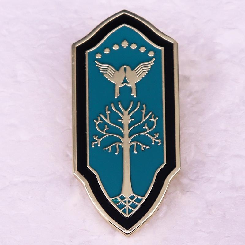 Lord of the Rings Shield Brooch Pin