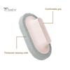 Kitchen Sponge Bathtub Cleaning Brush with Ergonomic Handle Corner Stain Removal Dish Washing Scrubber Scouring Pad