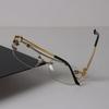 Minimalist Luxury Transparent Glasses Cool Square Frame Eyeglass Women Men Cool Clear Lens Frame Glasses