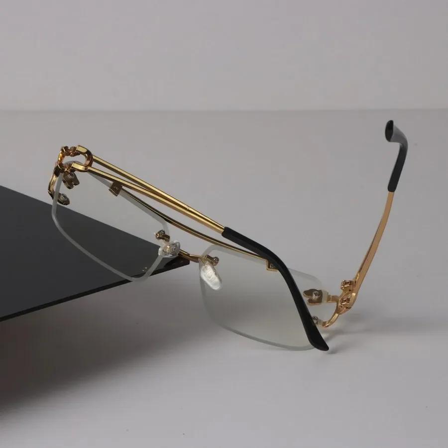 Minimalist Luxury Transparent Glasses Cool Square Frame Eyeglass Women Men Cool Clear Lens Frame Glasses