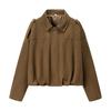 European and American style, new women's clothing, fashion bomber jacket, bat sleeve zipper casual top
