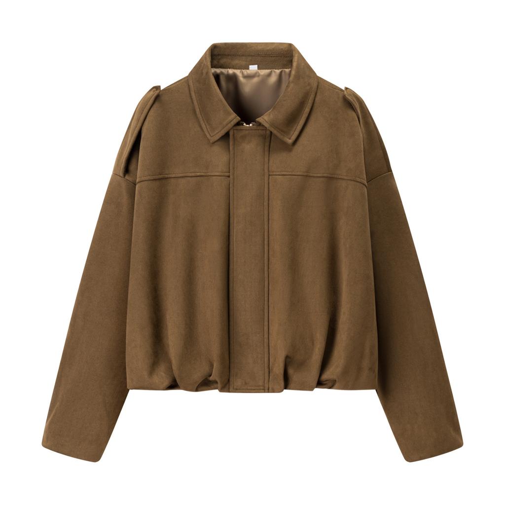 European and American style, new women's clothing, fashion bomber jacket, bat sleeve zipper casual top