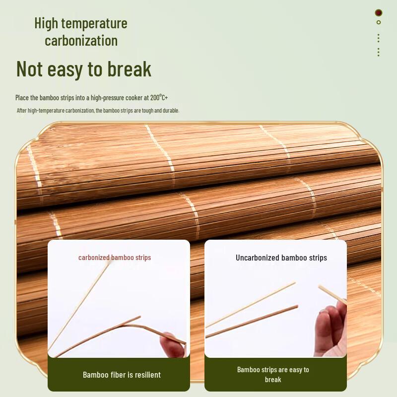 Jianli Foldable Double-Sided Carbonized Bamboo Cooling Mat
