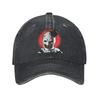 Vintage The Terrifier Siebdruck Lächeln Kunst der Clown Baseballkappen Unisex Stil Used Gewaschen Kopfbedeckung Outdoor Hüte Kappe