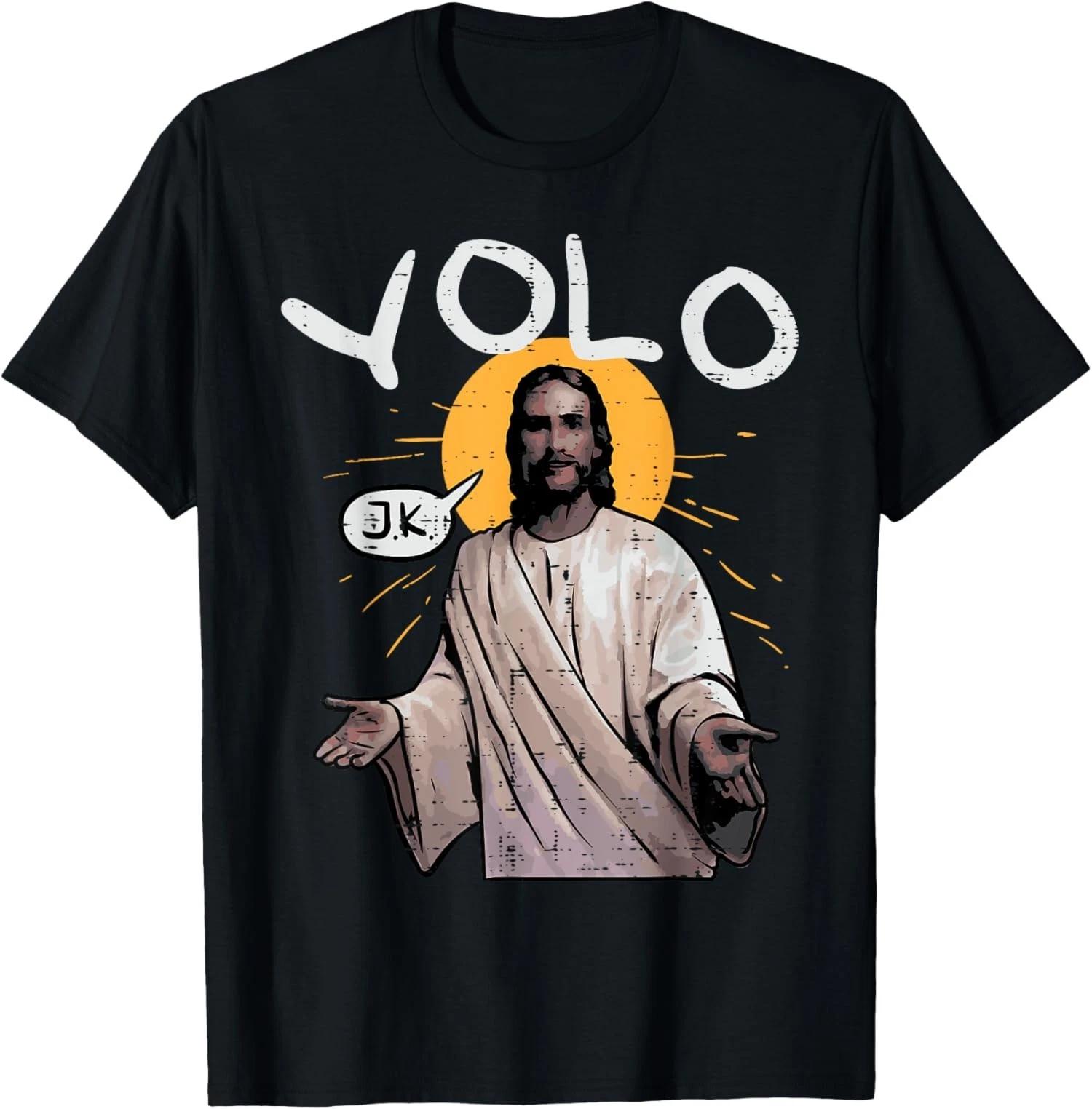 Easter Day Yolo Jk Jesus Funny Religious Christian Unisex T-Shirt XS