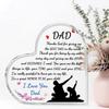 2D Flat Dad Birthday Gifts Acrylic Desktop Decoration Plaque, Home Decor Plaque Hanging Wall Art Decorative Garden Decoration for Room Door Signs Hang