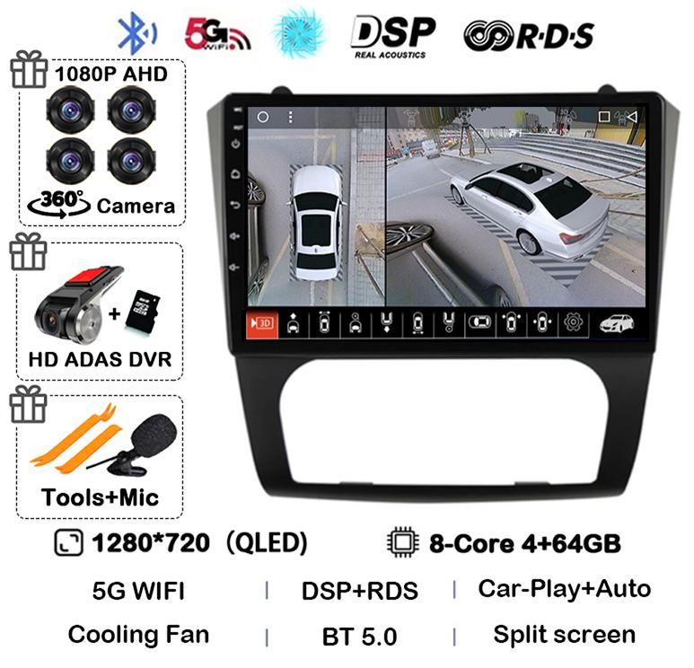 Android 14 Carplay+Auto WIFI+4G BT Car Radio Stereo For Nissan Altima Teana 2008 2009 2010 2011 2012 Multimedia Video Player GPS