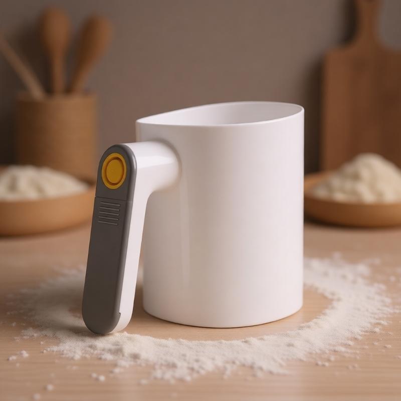 Electric Flour Sifter, Battery Operated Flour Sieve, Handheld Cooking Tool for Cooking and Pastry Baking