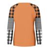 Women's Halloween Print Long Sleeve T-Shirt Round Neck Casual Top