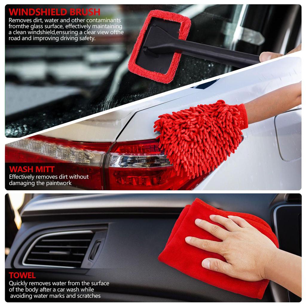 24-Piece Electric Drill Car Cleaning Brush Set with Air Vent, Crevice, and Sponge Brushes
