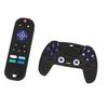 2 Pack Silicone Baby Teething Toys TV Remote Control Shape Educational Chew Sensory Teethers Black