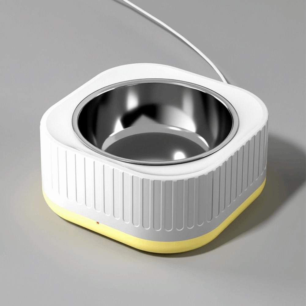 

Automatic Pet Thermostatic Water Fountain Intelligent Cat Water Dispenser Autumn Winter жёлтый