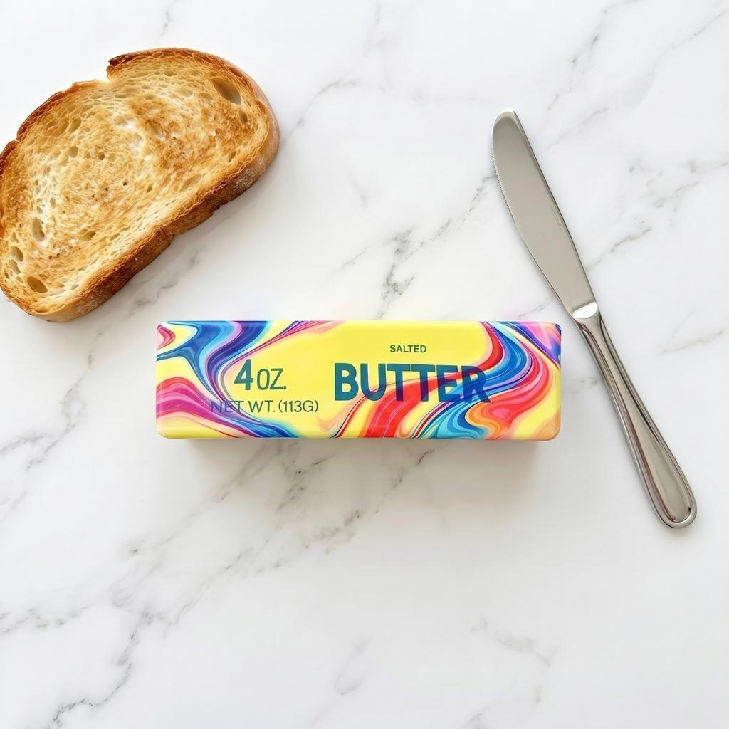 Butter Stick Toy Stress Relief Fidget Sensory Toy Soft Squeezeable Novelty Item for Desk Home Office Decor 13 5cm Long Suitable for Adults and Kids