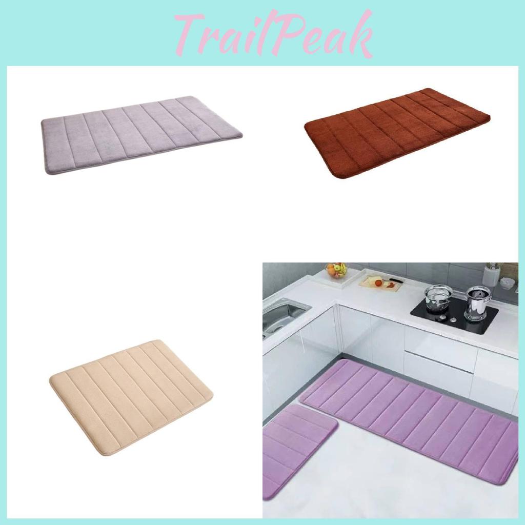 Memory Soft Foam Bath Mats Non Slip Absorbent Bathroom Rugs Extra Kitchen Mat