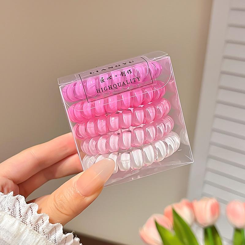 Telephone line, hair band, female telephone ring, hair rope, electric coil, headrope, Mori super fairy rubber band