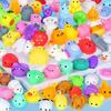 100Pcs Mini Cute Cartoon Animal Stress Relief Toys For Boys Girls Birthday Party Favor Piñata Filler Carnival Kids Party Supplie