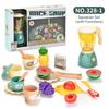 Children's Pretend Play Kitchen Appliance Set With Colorful Supermarket Cash Register And Electric Juicer For Afternoon Tea Fun