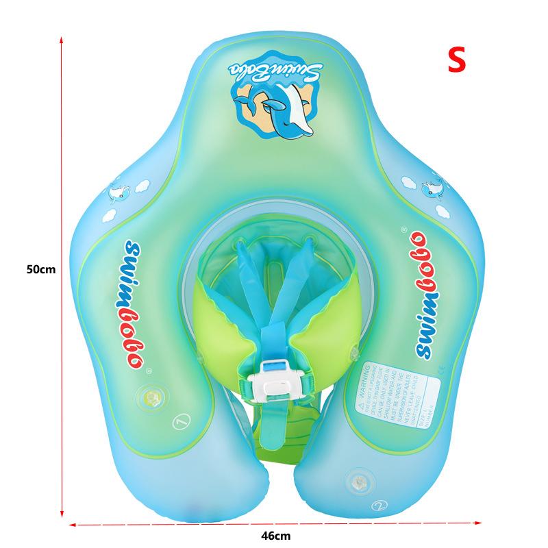 0-6 Years Baby Bathing Swimming Float Lay Ring Inflatable Infant Floating Ring Kids Swim Pool Accessories Circle with Inflator