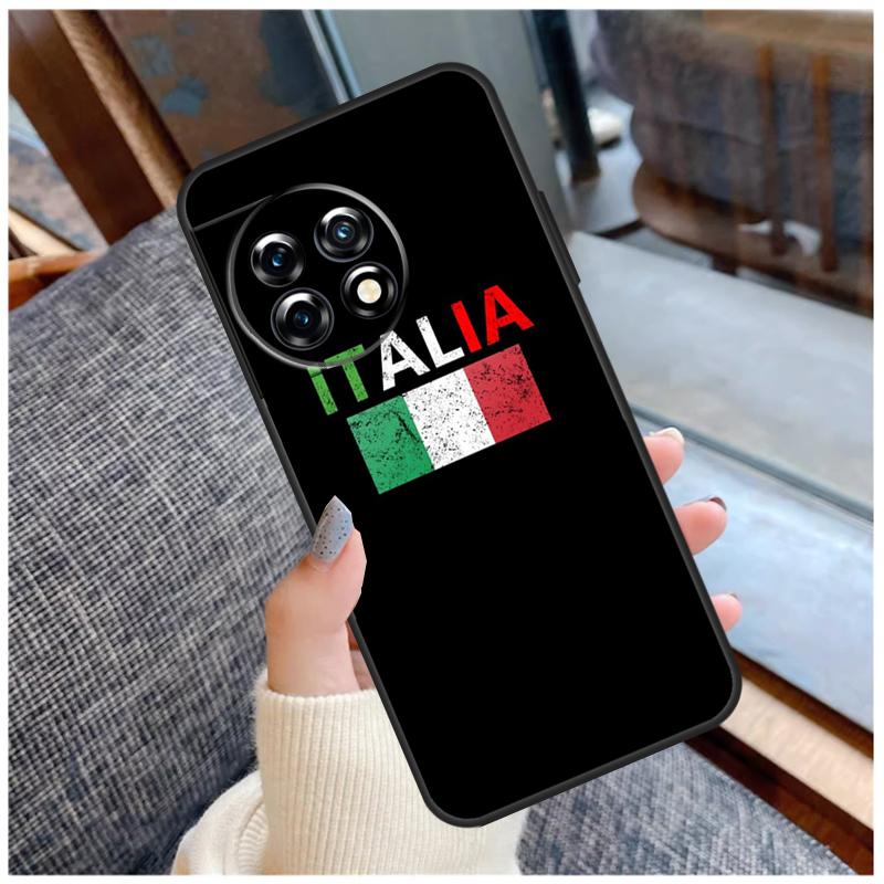 Italy Italia National Flag Case For OnePlus 13 15 13R 13T 12 12R 11 9 10 Pro 10T 8T Nord 5 CE 2 3 4 Lite N20 N30 Coque