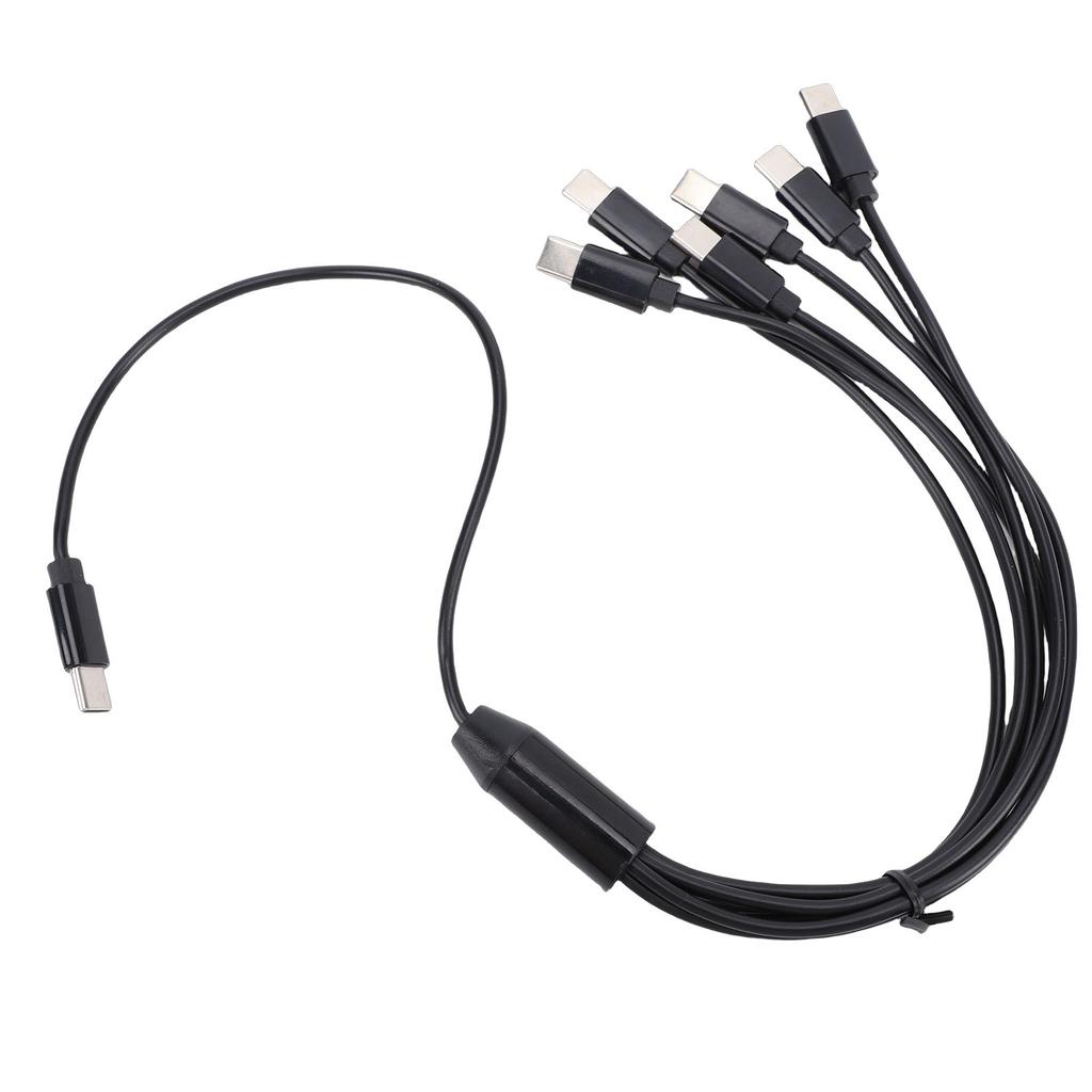 6 in 1 USB Type C Splitter Cable Fit for IPad Air 4 5 Mini 6 Tablet USB C Multi Charging Cable 1.6ft PVC Fast Charging