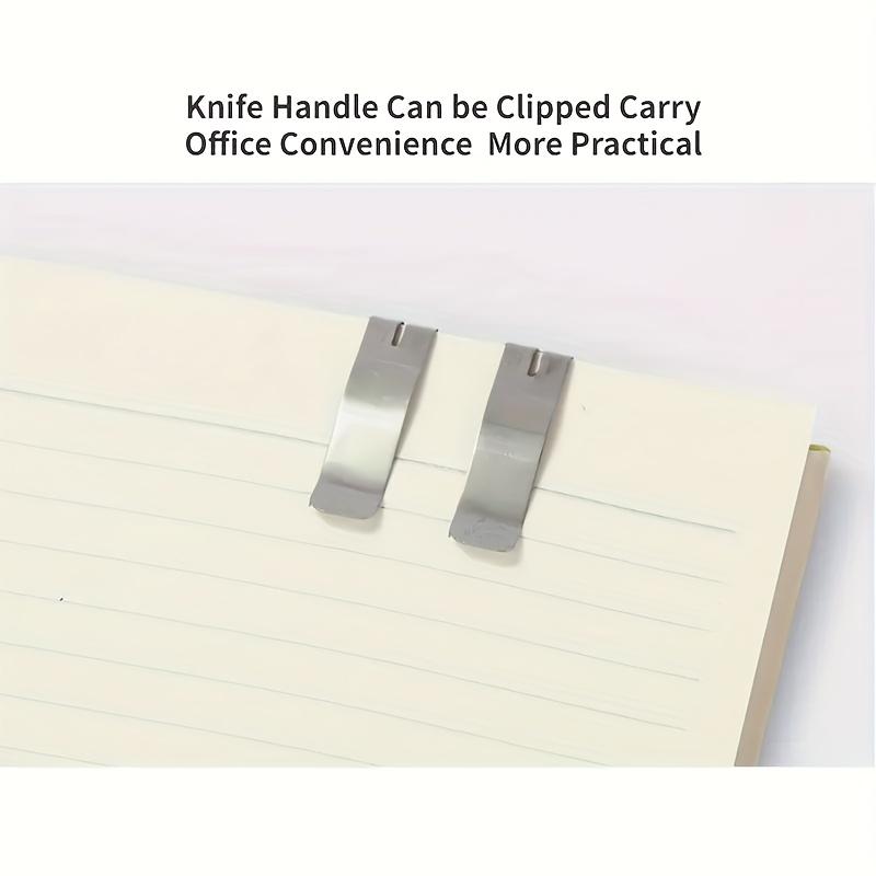 Stainless Steel Lockable Cutting Knife Small Portable Office Supplies Metal Paper Cutting Knife