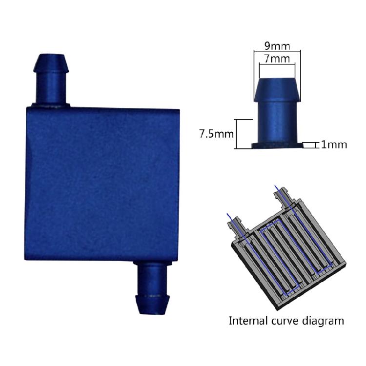 Aluminum Water Cooling Block Liquid Water Cooler Heat Sink for Industrial Laptop