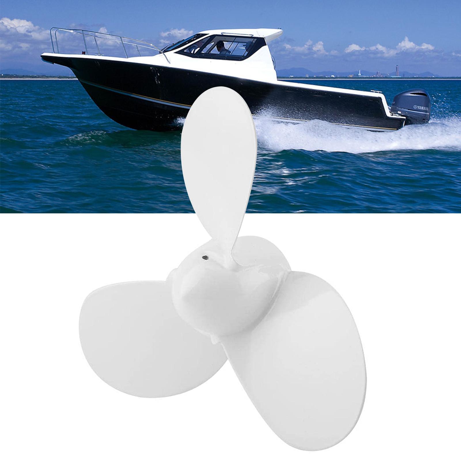 

7 1 4X5 A Boat Propeller Outboard Motor Propeller 3 Blades Aluminum Alloy Propeller Replacement for Yamaha Outboard 2HP белый